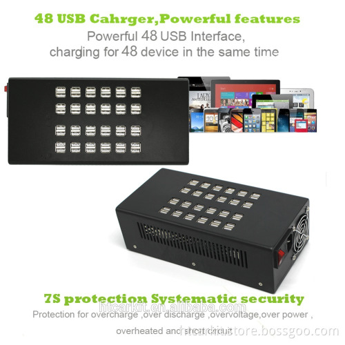 New Arrival High Quality 48-Port Multi Charger USB Hub Adapter Switches 48 Port USB Hub with Fast Charging